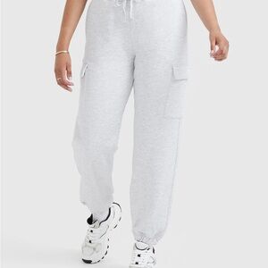 Oner Active All Day Cargo Jogger Light Gray Marl Jogger Pants Size Small